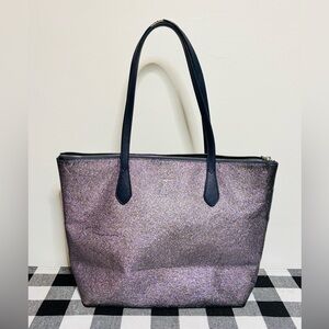 Kate Spade Joeley Lola Shimmy Glitter Top Zip Tote Shoulder Bag
